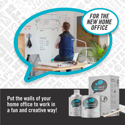 IdeaPaint White Dry Erase Paint - 100 SQ Ft