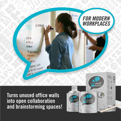 IdeaPaint White Dry Erase Paint - 200 SQ FT